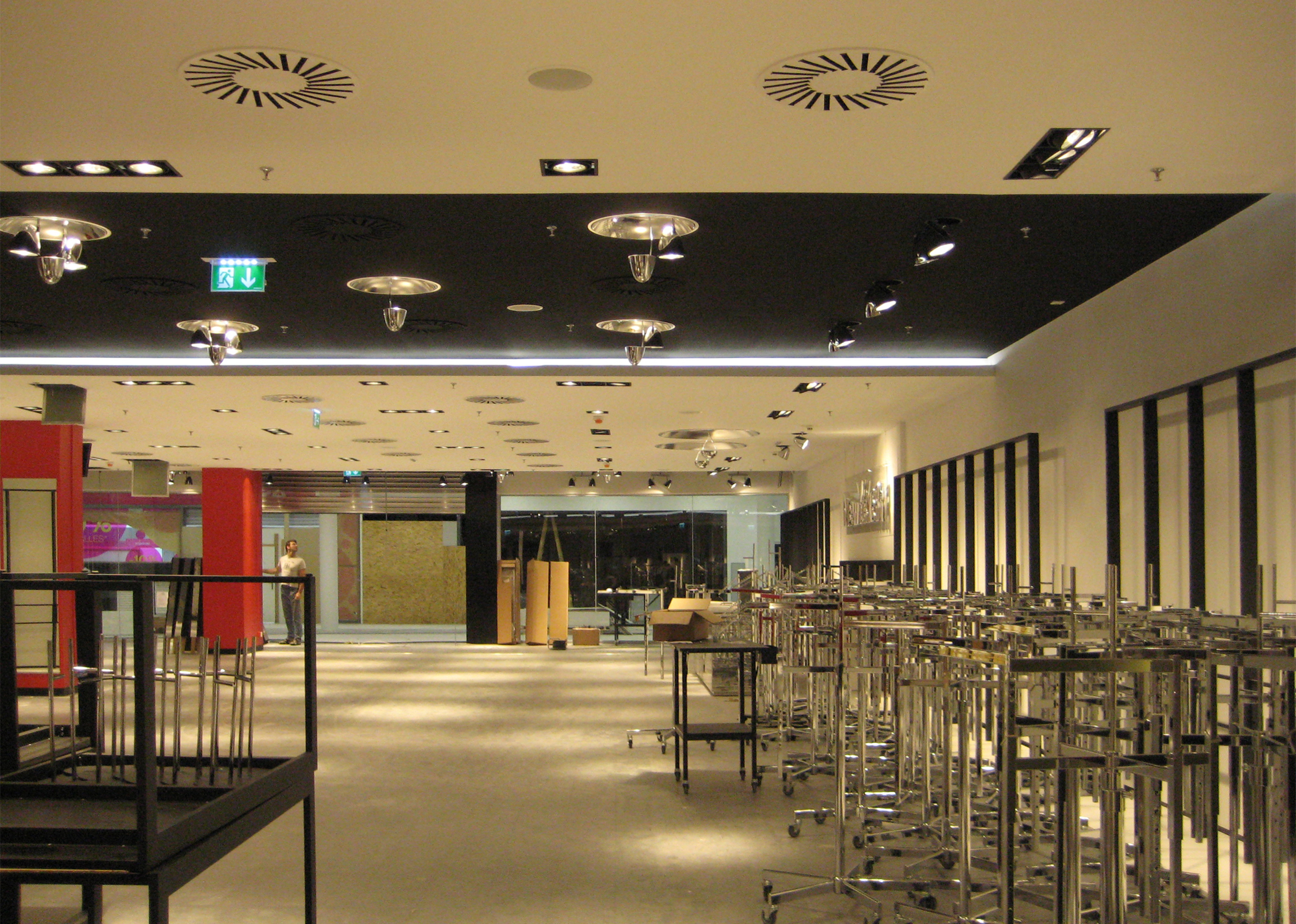 Im Geschäfts- und Wohnbereich